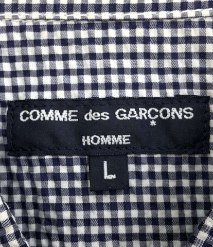 コムデギャルソンオム 美品 シアサッカーギンガムチェックシャツ      メンズ SIZE L (L) COMME des GARCONS HOMME