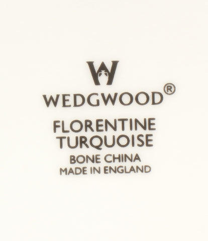 ウェッジウッド 美品 サラダソーサー フルーツソーサー ボウル 皿 6点セット 13cm  フロレンティーン ターコイズ       WEDGWOOD