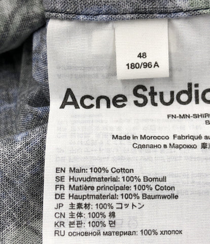 アクネステュディオス 美品 エレファント柄 オープンカラーシャツ      メンズ SIZE 48 (M) ACNE STUDIOS