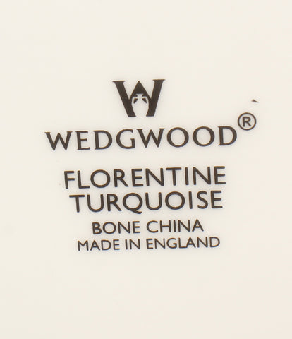 ウェッジウッド 美品 サンドイッチトレイ スクエアプレート 皿 37cm  フロレンティーン ターコイズ       WEDGWOOD