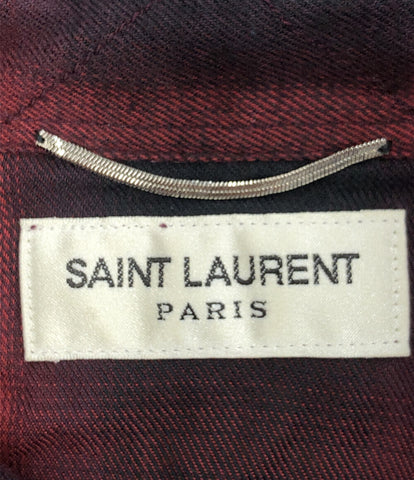 サンローランパリ  フランネルチェックシャツ      メンズ SIZE XS (XS以下) SAINT LAURENT PARIS