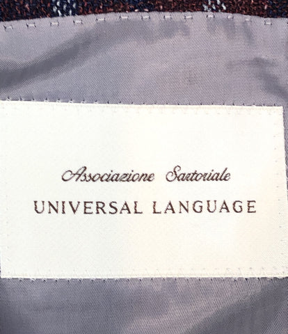美品 テーラードジャケット チェック柄      メンズ SIZE 46-6Drop (M) UNIVERSAL LANGUAGE