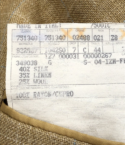 エルメネジルドゼニア 美品 シルク混 テーラードジャケット      メンズ SIZE 44 (S) ERMENEGILDO ZEGNA