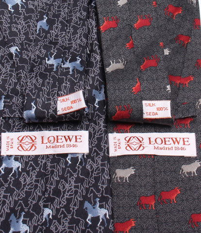 ロエベ 美品 ネクタイ２本セット シルク100％      メンズ  (複数サイズ) LOEWE