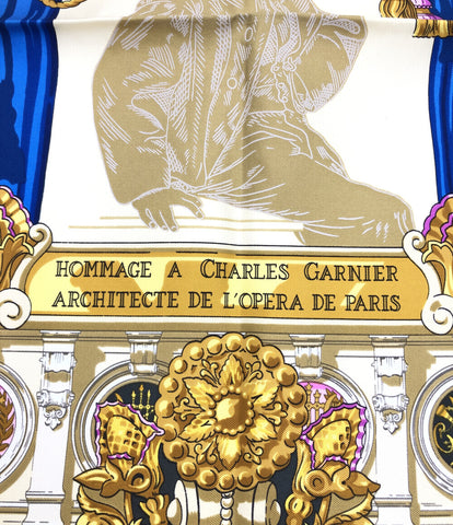 エルメス 美品 スカーフ カレ90 シルク100％ シャルルガルニエへの賛辞  Hommage A Charles Garnier    レディース  (複数サイズ) HERMES