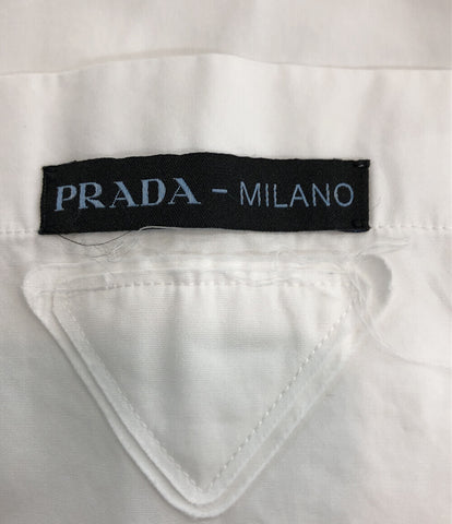 プラダ  ロゴパッチトライアングルボーリング半袖シャツ     DNA908 メンズ SIZE S (S) PRADA