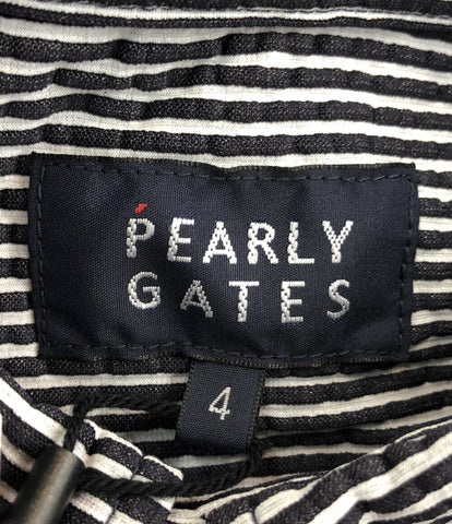 パーリーゲイツ 美品 半袖ストライプシャツ     053-4160555 メンズ SIZE 4 (XL以上) PEARLY GATES