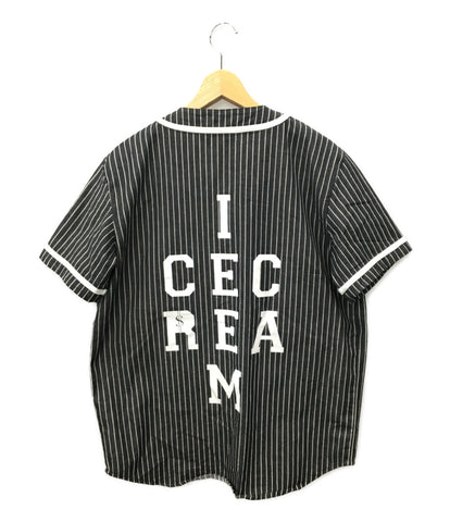 アイスクリーム  ストライプベースボールシャツ      メンズ SIZE S (S) ICE CREAM