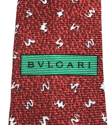 ブルガリ  ネクタイ シルク100％ 総柄      メンズ  (複数サイズ) Bvlgari