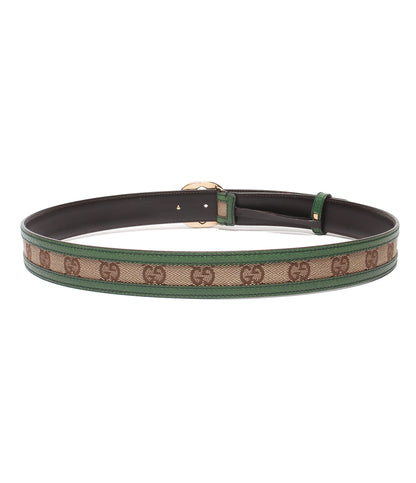 GUCCI ベルト インターロッキング GGキャンバス 114874 480199 85 34 メンズ グッチ