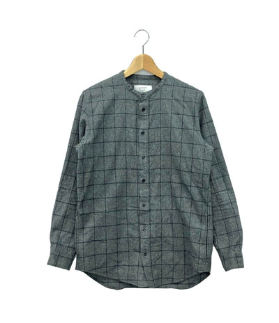 サンディニスタ バンドカラーチェックシャツ メンズ SIZE M (M) Sandinista