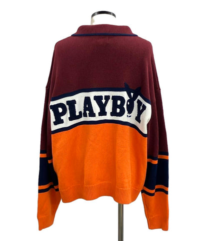 美品 サプライヤー×プレイボーイ ハーフジップニット メンズ SIZE XL (XL) SUPPLIER × PLAYBOY