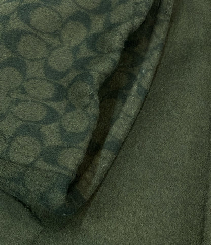 COACH ウールケープ ジップアップ シグネチャー CL278 レディース SIZE XS コーチ