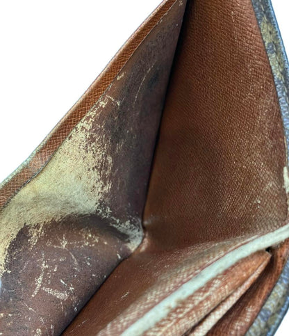 訳あり ルイ・ヴィトン Wホック三つ折り財布 ポルトモネ ビエ カルトクレディ モノグラム M61660 レディース LOUIS VUITTON