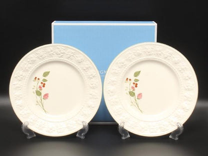 美品 WEDGWOOD プレート 皿 2点セット 20cm フェスティビティ ラズベリー ウエッジウッド