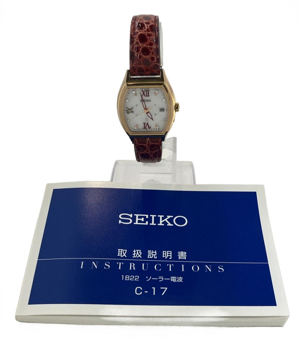 セイコー 腕時計 lk ルキア ソーラー ホワイト 1B22-0BT0