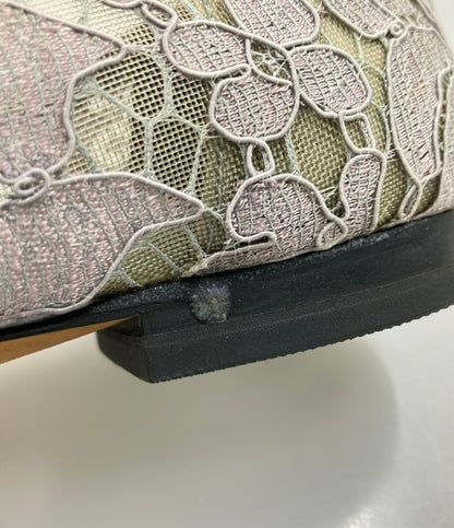 DOLCE & GABBANA フラットシューズ ビジュー レディース SIZE 36 (23cm) ドルチェアンドガッバーナ