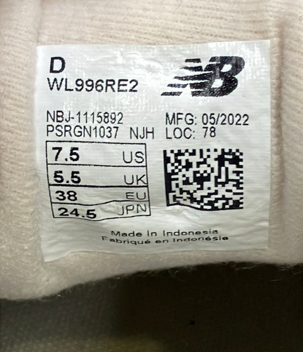 NEW BALANCE ローカットスニーカー WL996RE2 レディース SIZE 24.5 ニューバランス