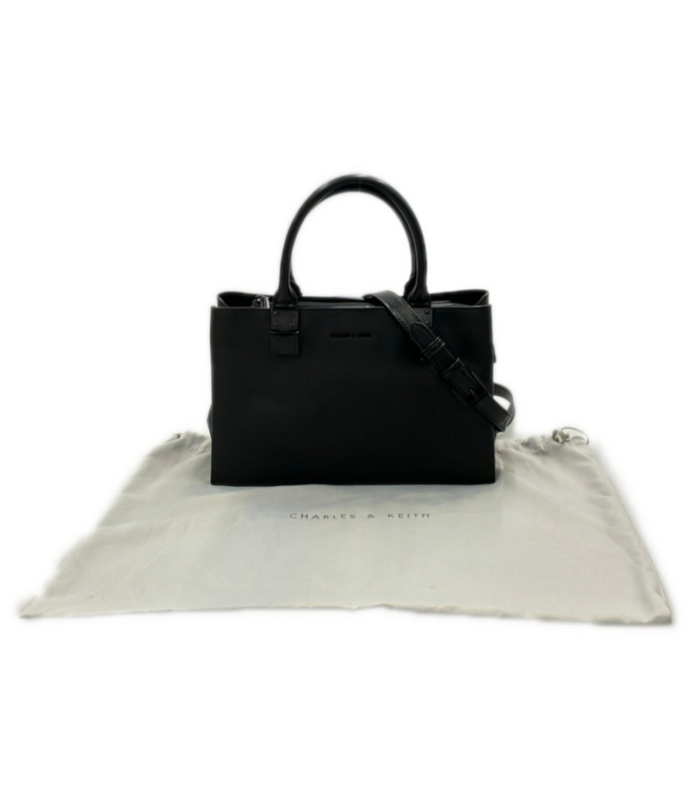 美品 CHARLES&KEITH 2way ハンドバッグ ショルダーバッグ 斜め掛け レディース チャールズ＆キース