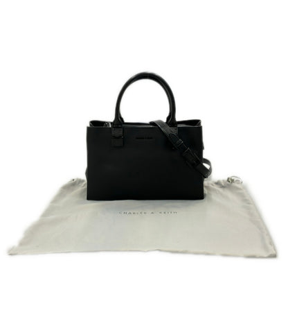 美品 CHARLES&KEITH 2way ハンドバッグ ショルダーバッグ 斜め掛け レディース チャールズ＆キース