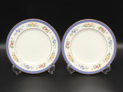 美品 ティファニー プレート 皿 2点セット 18cm フローラル TIFFANY&Co.