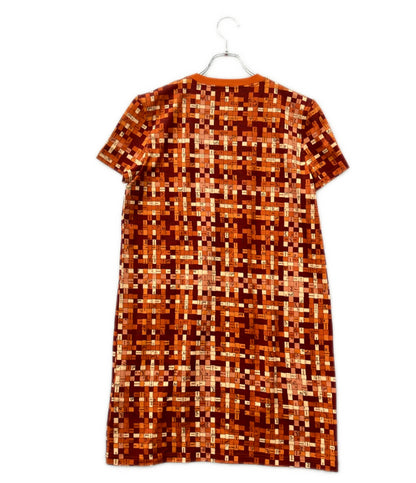 美品 HERMES 半袖 ボルデュックチェック ワンピース 5E4524DK レディース SIZE 38 (S) エルメス