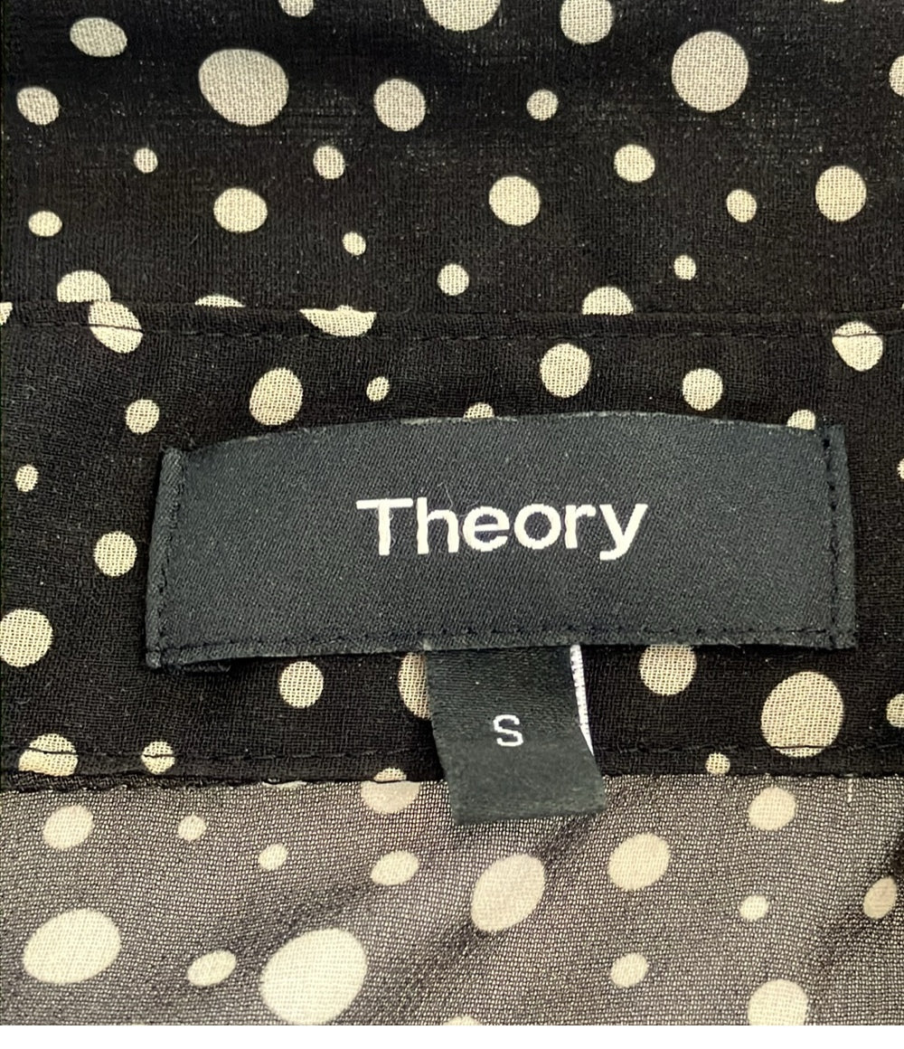 セオリー 長袖シアーブラウス ランダムドット 01-0108215-053902 レディース SIZE S theory