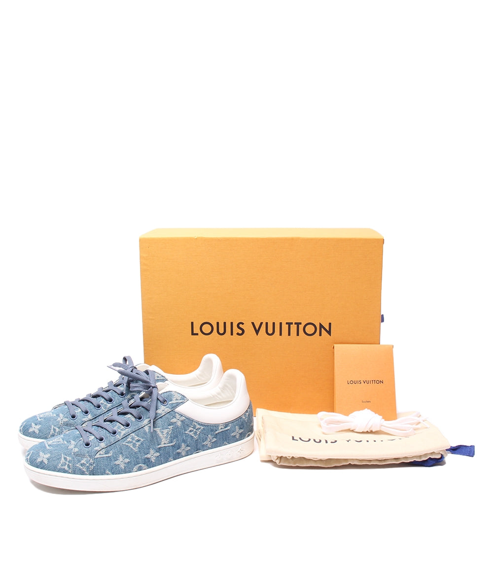 ルイ・ヴィトン ローカットスニーカー ルクセンブルグ モノグラムデニム MS0189 メンズ SIZE 7 1/2 (M) LOUIS VUITTON