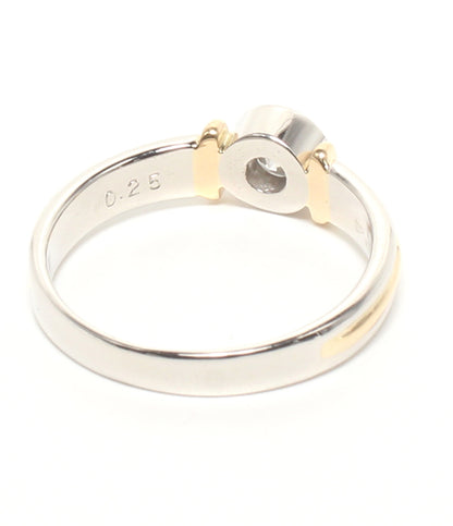 美品 NINA RICCI リング 指輪 K18 Pt900 ダイヤ 0.25ct レディース SIZE 9号 ニナリッチ