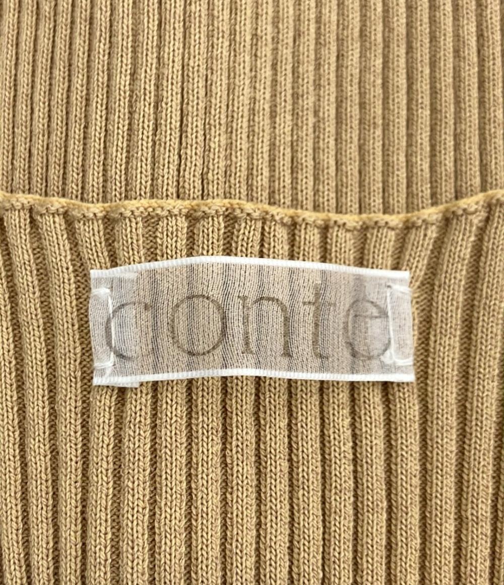美品 コンテ リブニットベスト レディース CONTE