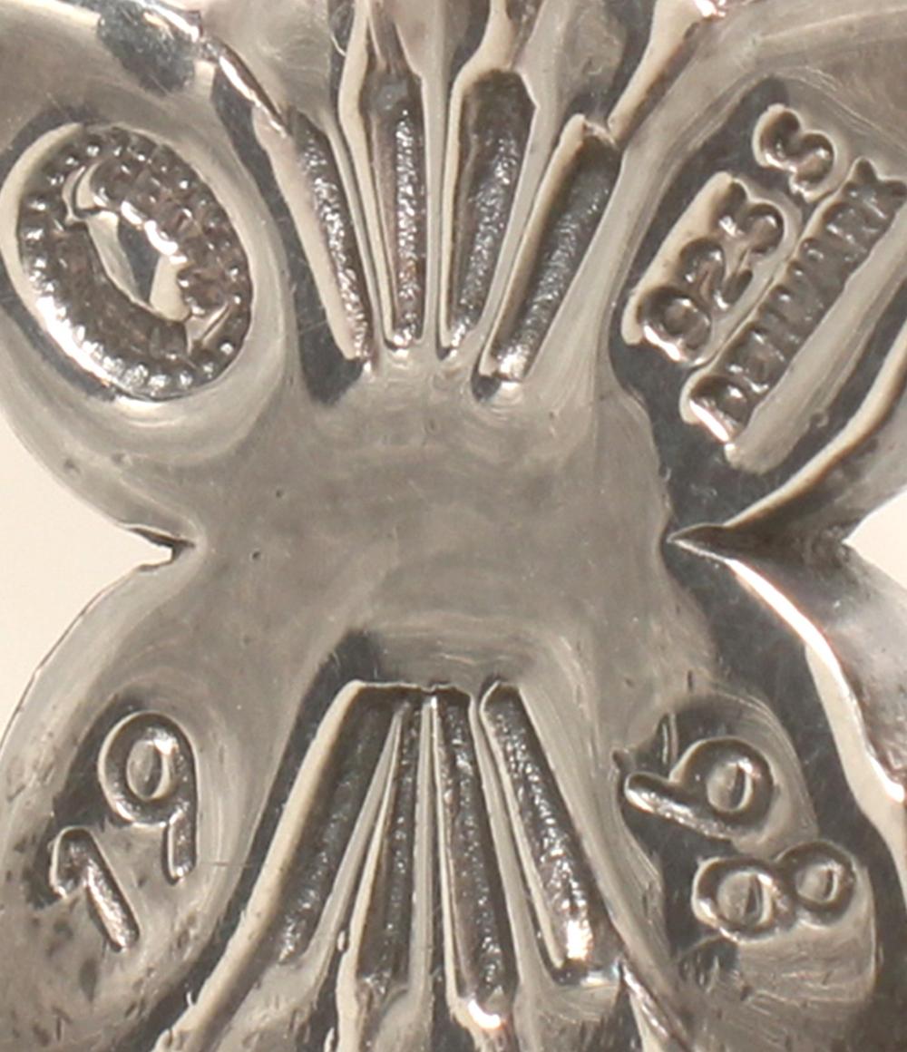 美品 ジョージジェンセン ネックレス SV925 ラピスラズリ ヘリテージコレクション イヤーペンダント 1998 レディース Georg Jensen