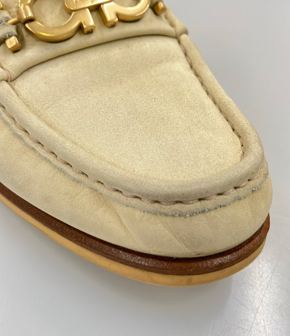 Salvatore Ferragamo ローファー ガンチーニ レディース SIZE 7 1/2 サルヴァトーレフェラガモ
