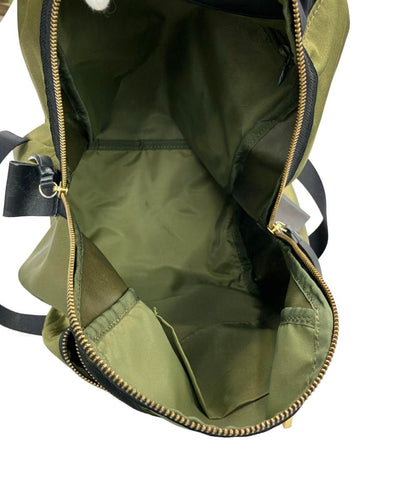 ランバンオンブルー リュック リボンモチーフ ナイロン トロカデロ レディース LANVIN en Bleu