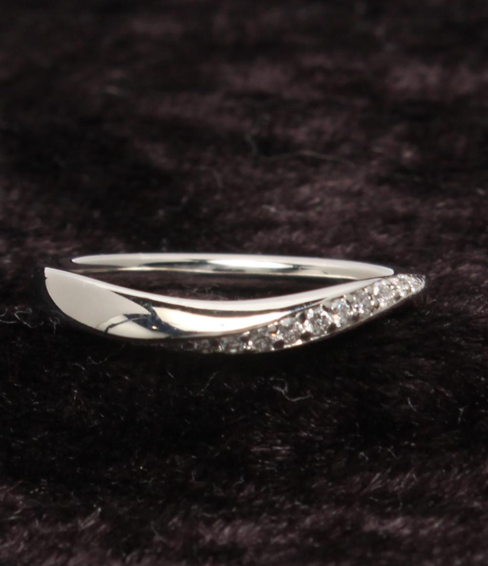 美品 ヨンドシー リング 指輪 Pt950 ダイヤ レディース SIZE 6号 4℃