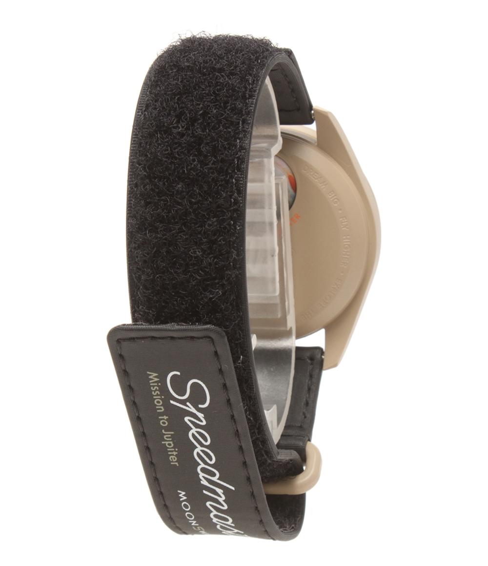 美品 オメガ スウォッチ 腕時計 MISSION TO JUPITER クオーツ ベージュ メンズ OMEGA Swatch