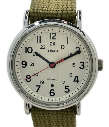 TIMEX 腕時計 クオーツ ホワイト系 レディース メンズ タイメックス