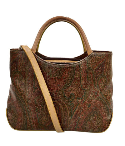 ETRO ハンドバッグ ショルダーバッグ 2WAY 斜め掛け PVC ペイズリー レディース エトロ
