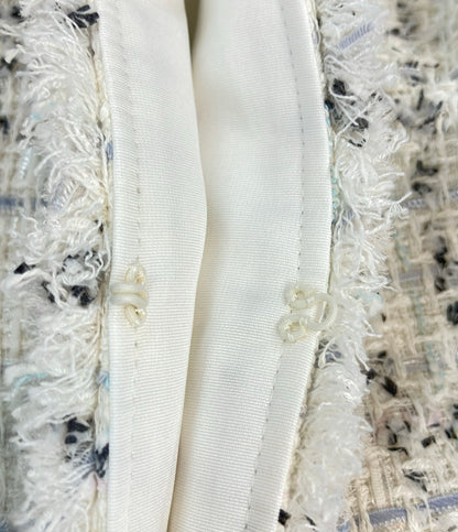 ANAYI ノーカラージャケット ミックスツイード レディース SIZE 38 (M) アナイ