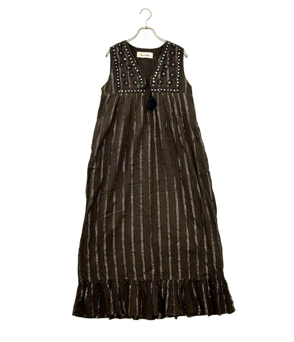 美品 Sara mallika ノースリーブワンピース レディース SIZE M サラ マリカ