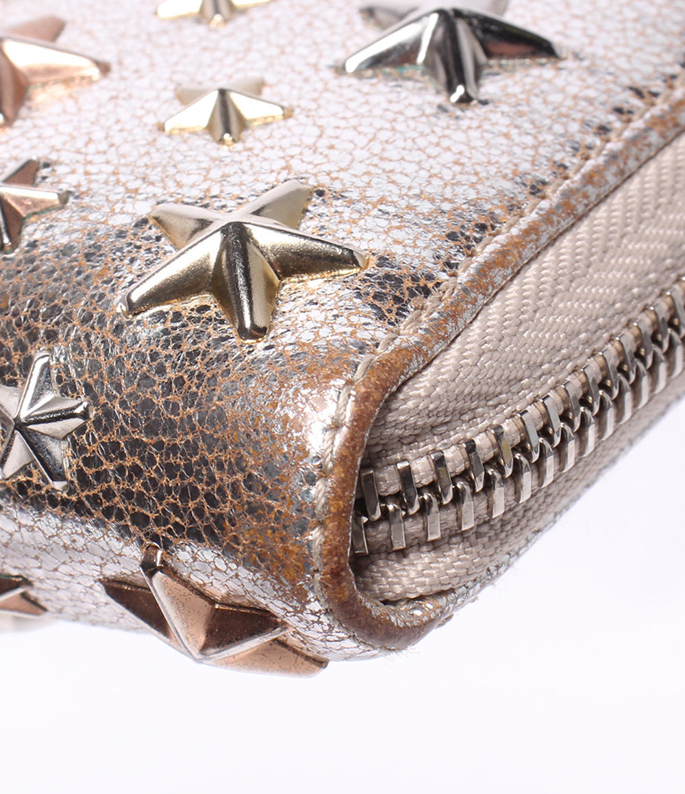 Jimmy Choo ラウンドファスナー長財布 スタースタッズ レディース ジミーチュウ