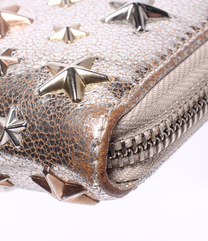 Jimmy Choo ラウンドファスナー長財布 スタースタッズ レディース ジミーチュウ