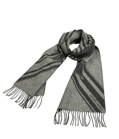 美品 HERMES マフラー カシミヤ100% ジグザグのサングル レディース メンズ エルメス