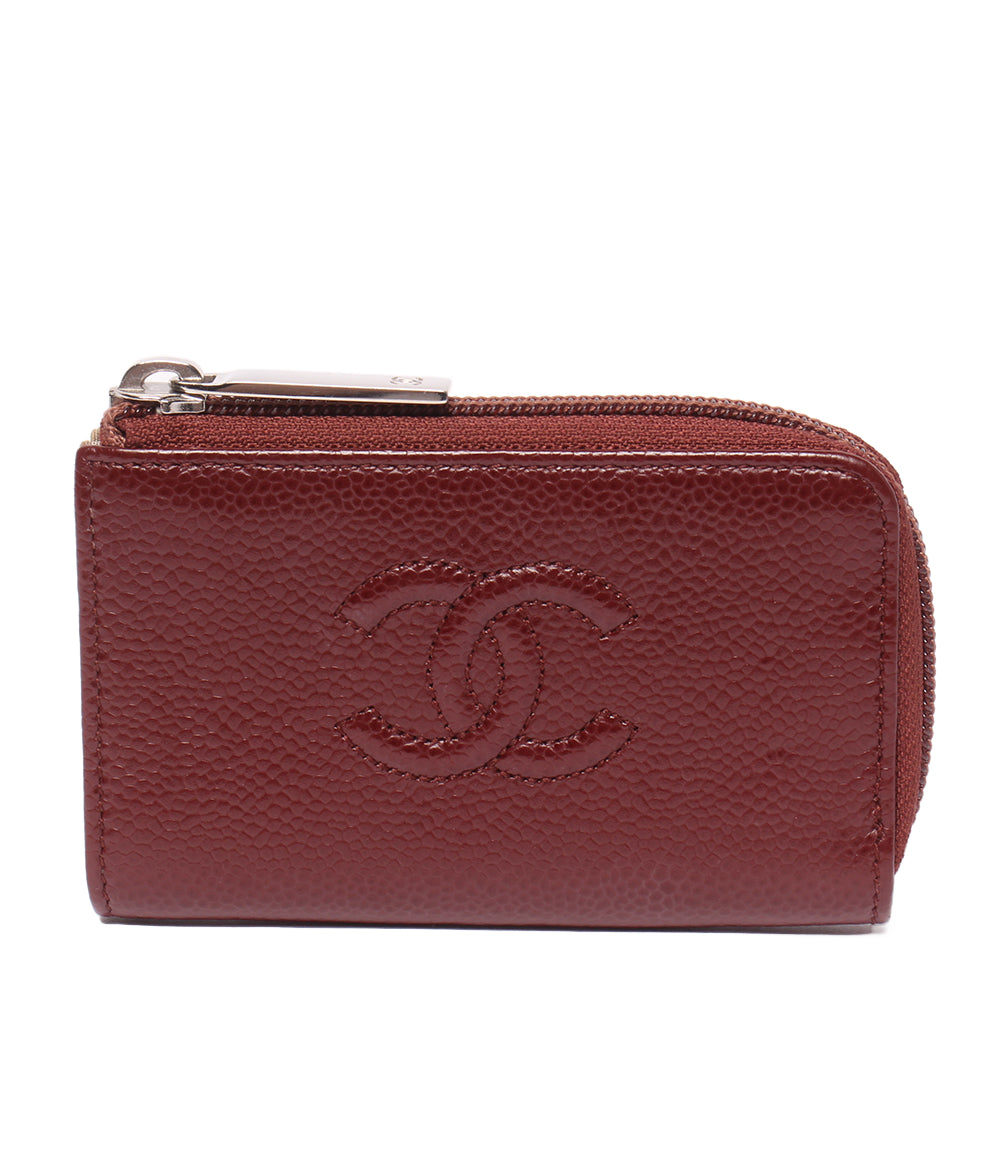 CHANEL コインケース キーリング付き 18番台 シルバー金具 レディース シャネル