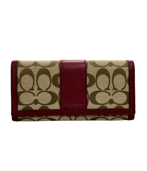 新品　COACH　コーチ　長財布　シグネチャー柄 正規品 COACH 長財布 シグネチャー F51772 レディース コーチ – Rehello by