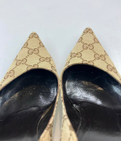 GUCCI パンプス GGキャンバス バンブーヒール レディース SIZE 36 C (23cm) グッチ