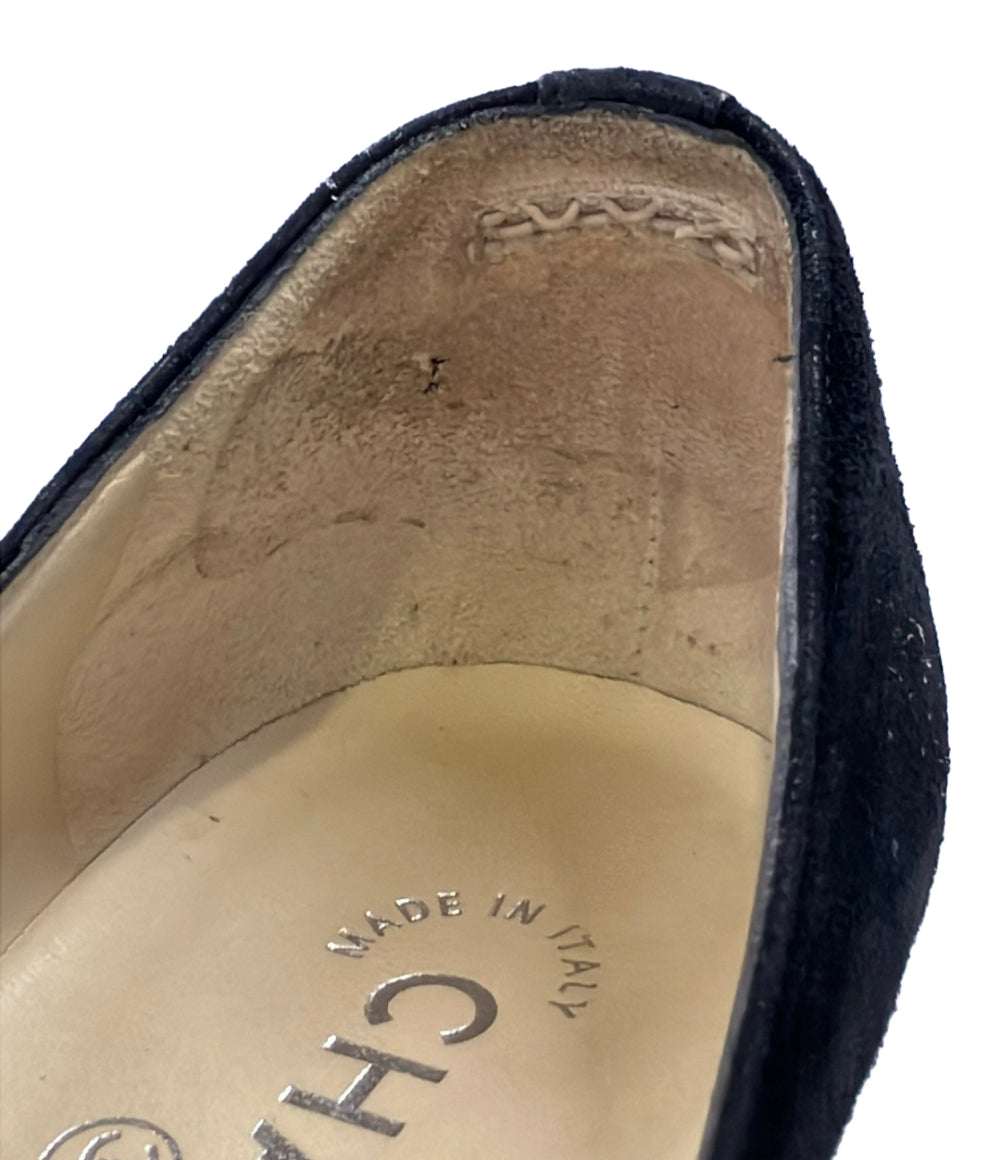 CHANEL ウェッジソール エスパドリーユ パンプス レディース SIZE 35 C シャネル