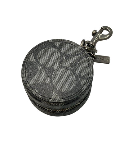 美品 COACH コインケース バッグチャーム シグネチャー レディース メンズ コーチ