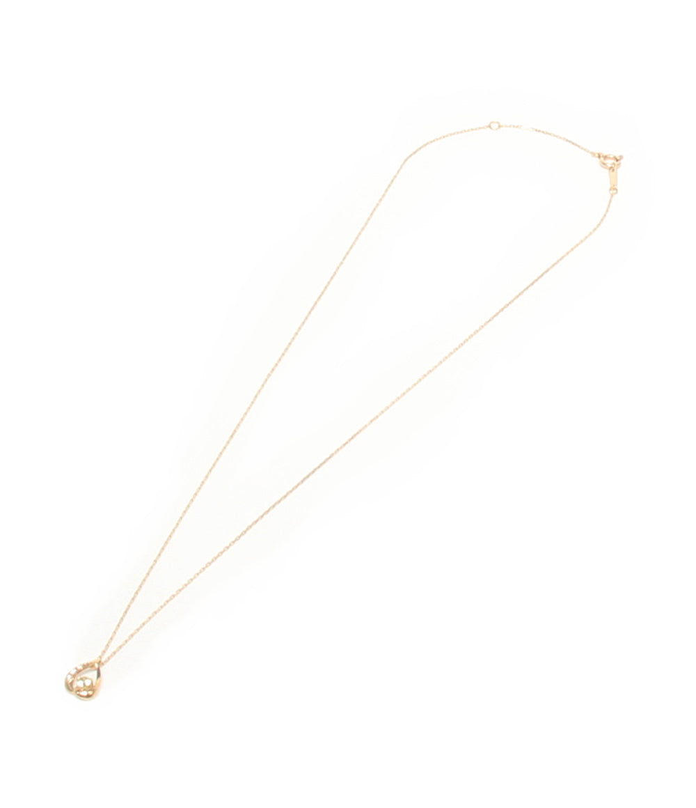 美品 VENDOME AOYAMA ネックレス K10 ペリドット ダイヤ レディース ヴァンドームアオヤマ