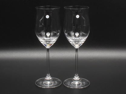 美品 WEDGWOOD ワイングラス 2点セット ペア ウエッジウッド