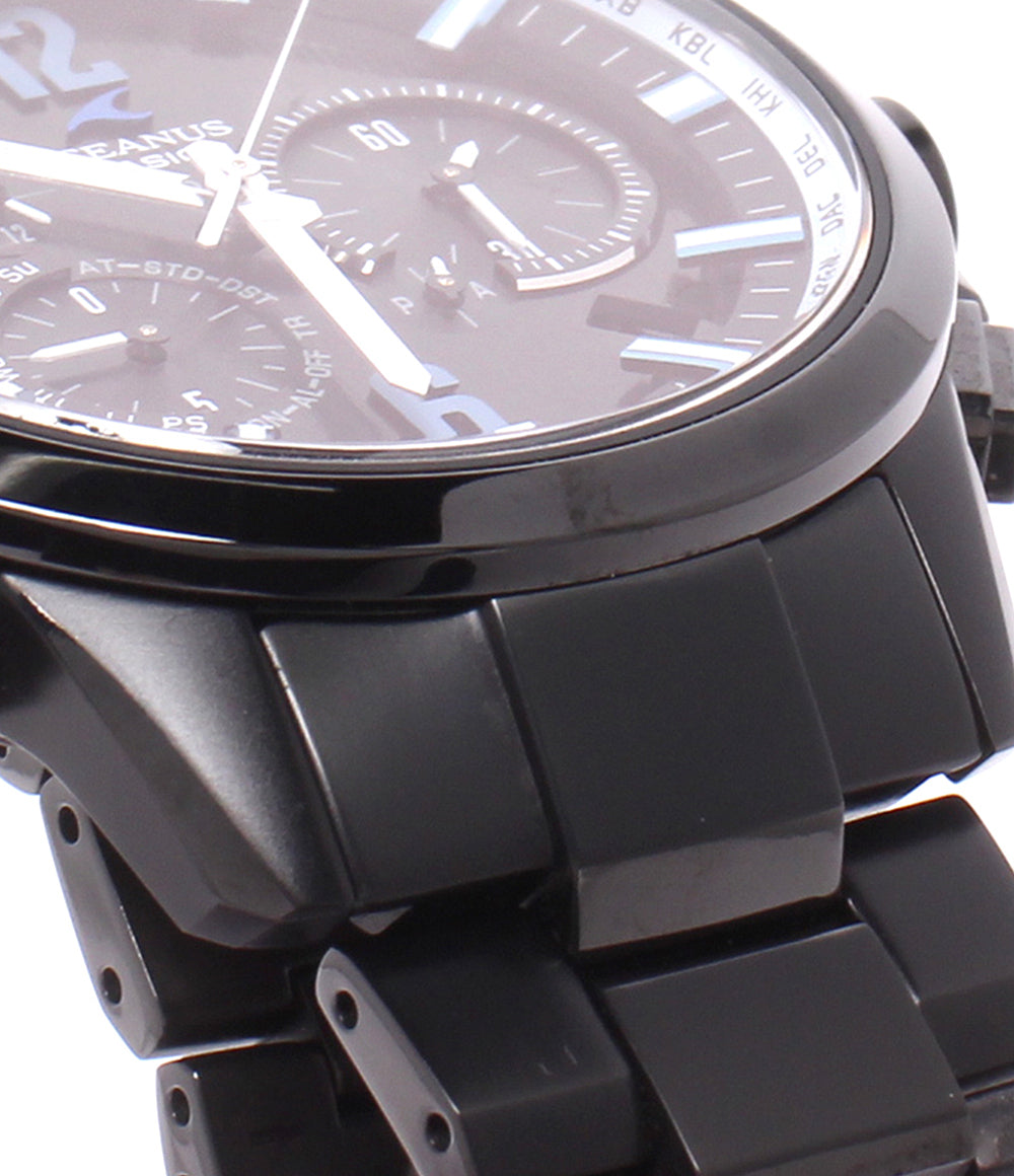 CASIO 腕時計 オシアナス OCEANUS ソーラー電波 ブラック OCW-T2000 メンズ カシオ